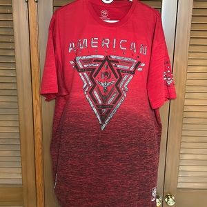 Men’s American Fighter 4XL Red with black and gray graphics